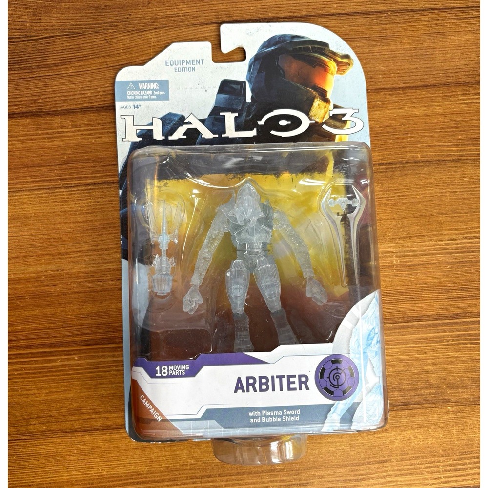 McFarlane Halo 3 Arbiter Equipment Edition Active Camo 2009 Sealed Plasma Sword